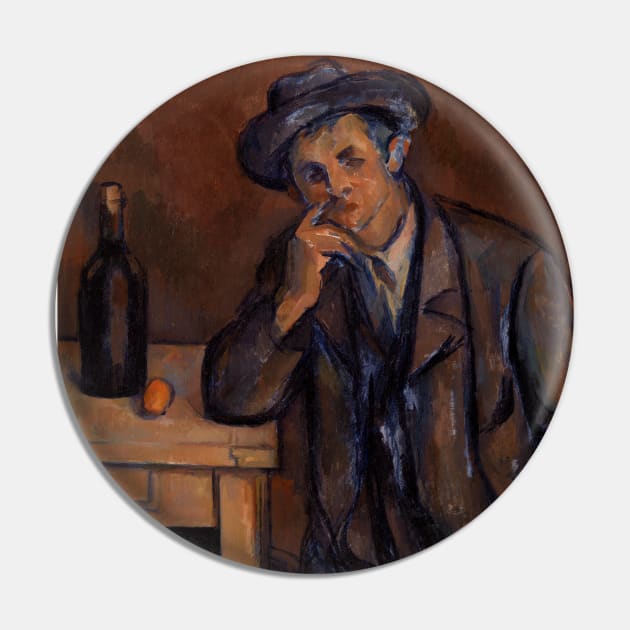 The Drinker by Paul Cezanne Pin by Classic Art Stall