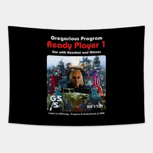 Ready Player 1 Game Label Tapestry