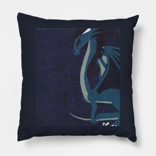 Sapphire Dragon Pillow