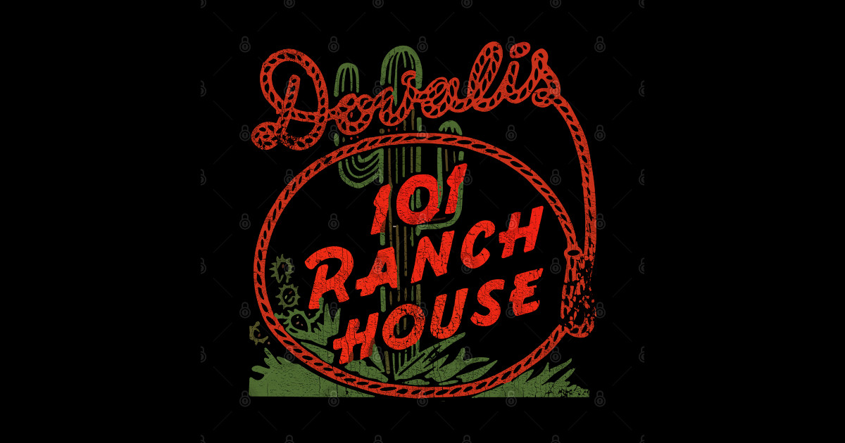 Dovali's Ranch House -- Retro Mid Century Aesthetic - Outlaw - Sticker ...