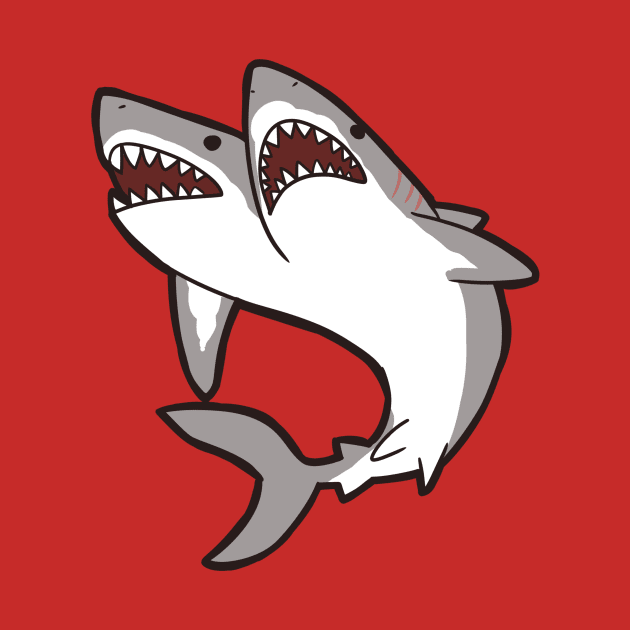 2-Headed Shark by owlapin