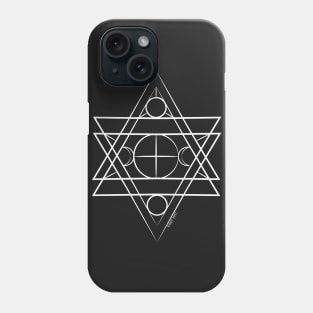 Sacred Geometry - Moon Phases Phone Case