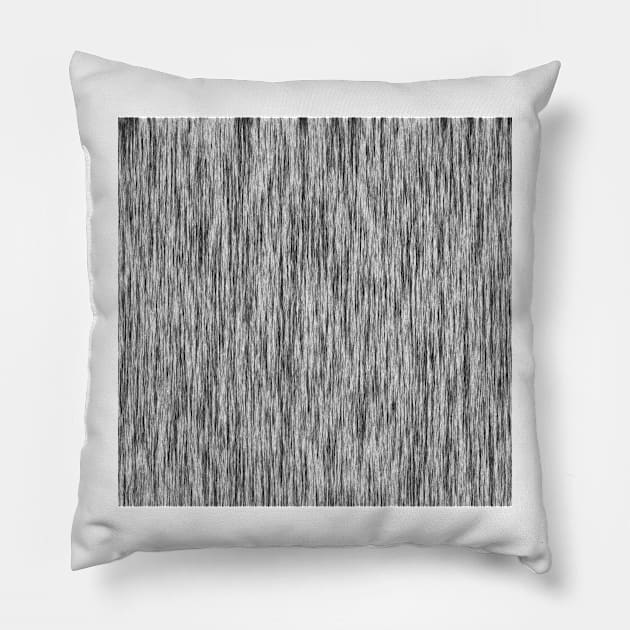 Black Fibers Pillow by YellowLion