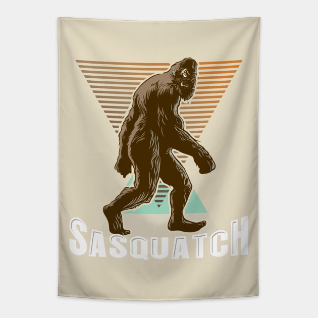 Sasquatch Stomp Tapestry by machmigo