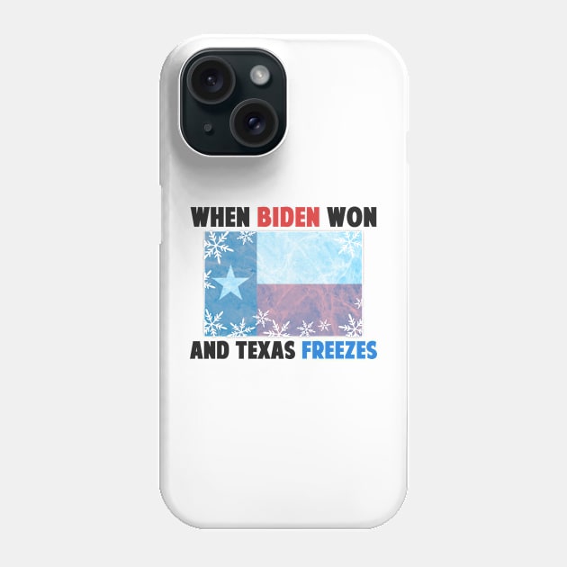 2021 When Biden Won And Texas Freezes Phone Case by Mesyo