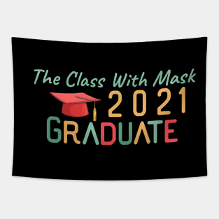 The Class With Mask 2021 graduate Tapestry