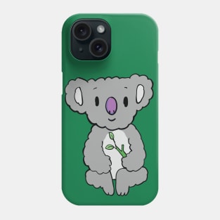 children's drawing of a koala Phone Case