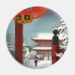 Asakusa Kanzeon Temple by Tsuchiya Koitsu Pin