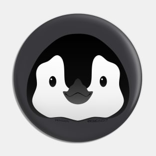 Baby Penguin Face Pin