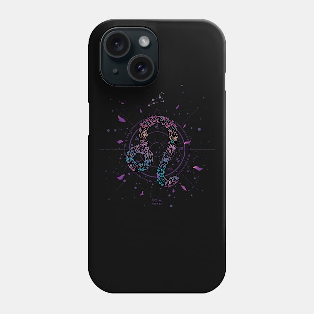 Leo Floral Zodiac Phone Case by Eclecterie