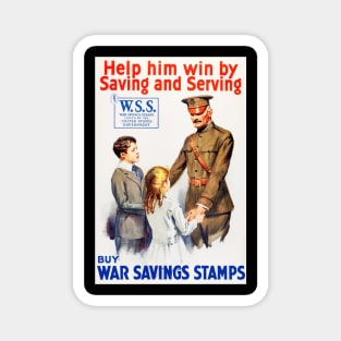 Reproduction of World War One Buy Savings Stamps US Advertisement Poster Magnet