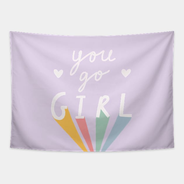 You Go Girl! Tapestry by Beth Illustrates