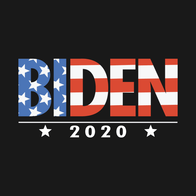 Joe Biden 2020 For President Democrat USA American Flag Design by ScottsRed