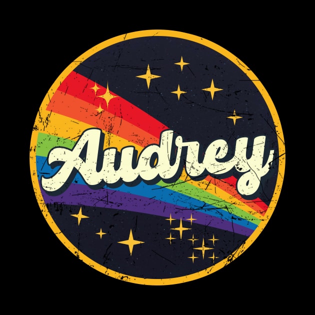 Aubrey // Rainbow In Space Vintage Grunge-Style by LMW Art