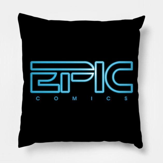 EPIC TRON Logo Tee Pillow by EpicComics