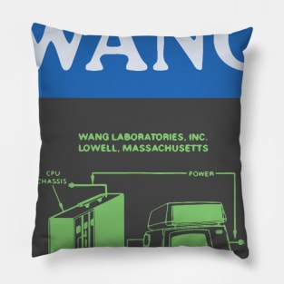 Wang Computer retro tech tee Pillow