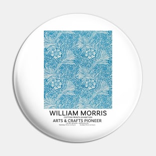 William Morris Textile Design, Exhibition Wall Art, Art Pattern Pin