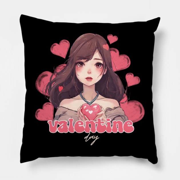 valentine day Pillow by AwurenSaja