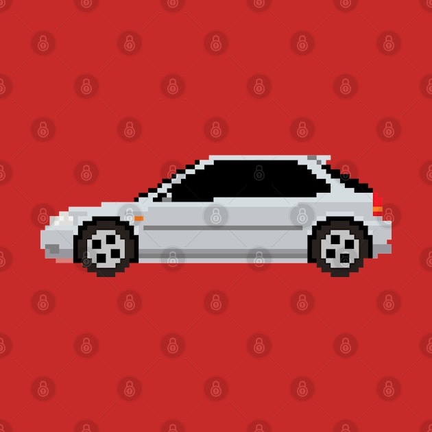 Honda Civic EK Pixelart by retsbor10@comcast.net