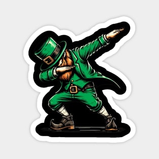 St Patricks Day Dabbing Leprechaun Boys Girls Men Dab Dance Magnet