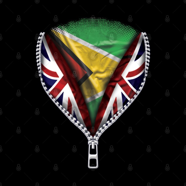 Guyanese Flag  Guyana Flag zipped British Flag - Gift for Guyanese From Guyana by Country Flags