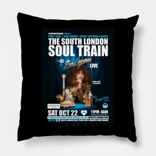 POSTER - THE SOUTH LONDON - SOUL TRAIN - eVA lAZARUS Pillow