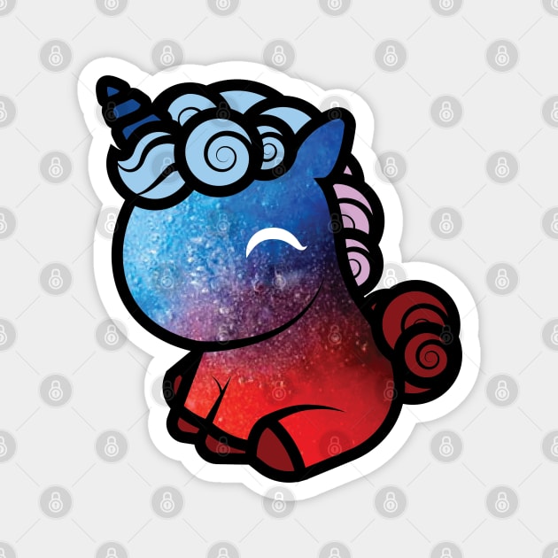 Slushy, The Tooniefied Unicorn Magnet by Tooniefied