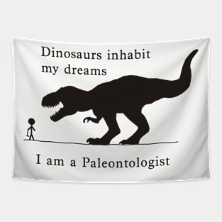 Dino Dreams - Paleontologist Tapestry