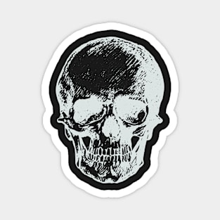 Off-Grey Skull Magnet