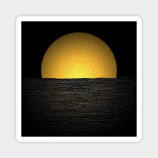 Abstract sunset Magnet