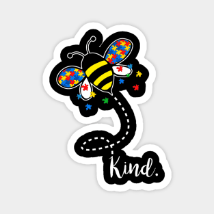 Autism Awareness Honey Bee Magnet