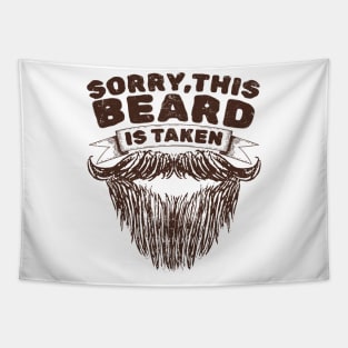 Sorry This Beard Is Taken - Retro Sketch AL Tapestry