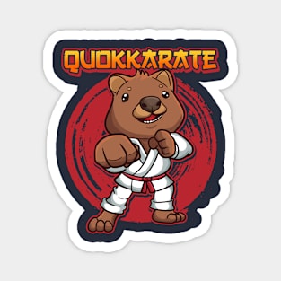 Karate Quokkarate Quokka Cute Martial Arts Magnet