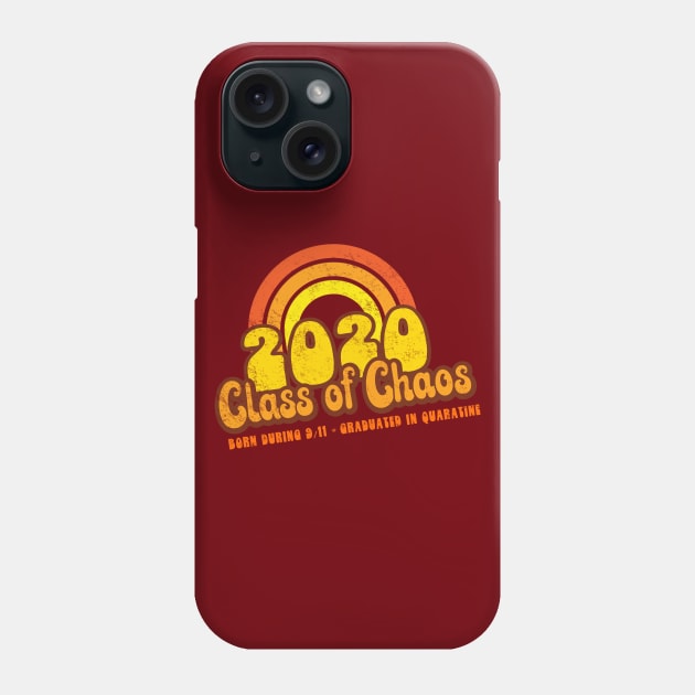 2020 Class of Chaos - Retro Rainbow Phone Case by Jitterfly