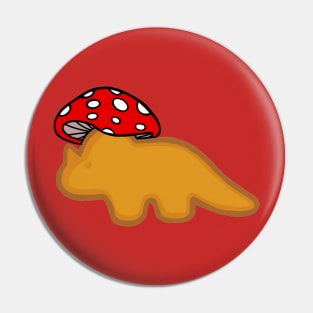 Triceratops Dino nugget Mushie Pin