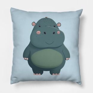 Cute Baby Hippo Pillow