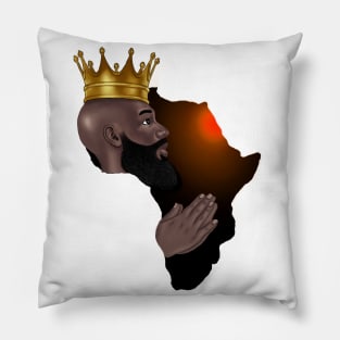 African King Melanin Black Pride Africa Gift Pillow