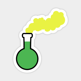 Vivid Neon Laboratory Flask Magnet