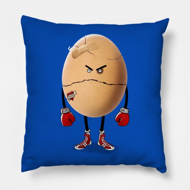 Hard Boiled Pillow by victorcalahan