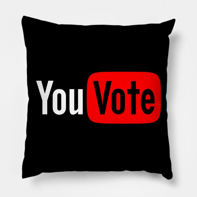 Election Day 2024 Presidential Election Slogan Logo Parody Pillow by BoggsNicolas