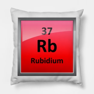 Rubidium Element Symbol - Periodic Table Pillow