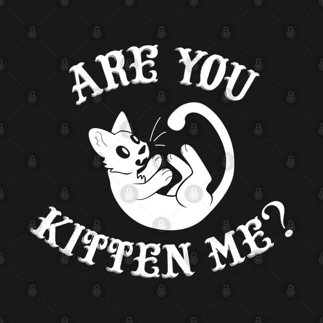 Kitten Me? White by CloudWalkerDesigns