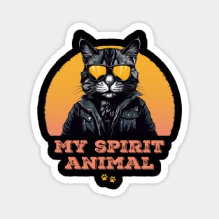 My spirit animal - cat Magnet