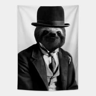 Gentleman Sloth #2 - Print / Home Decor / Wall Art / Poster / Gift / Birthday / Sloth Lover Gift / Animal print Canvas Print Tapestry