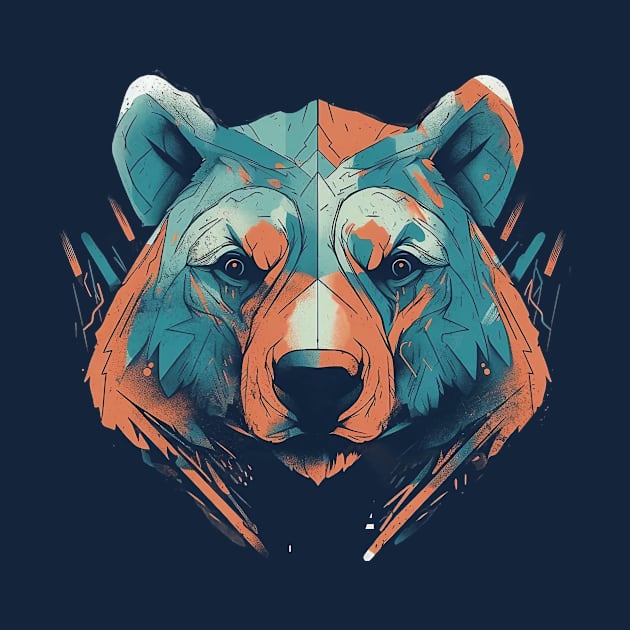 Bear head by GreenMary Design