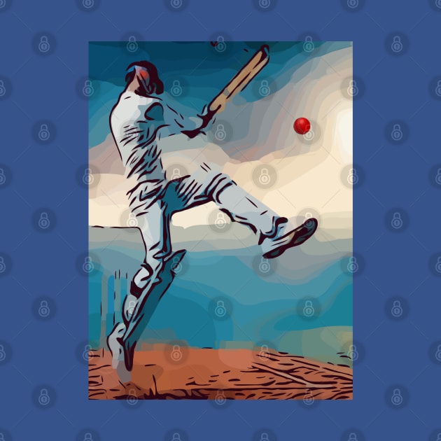 Cricket Batsman by FasBytes