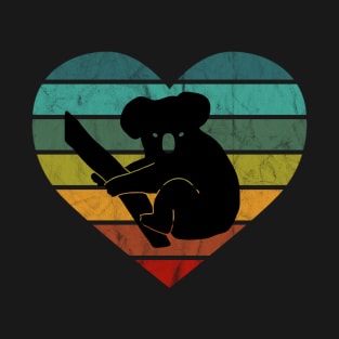 I Love Koala Bears Retro Heart T-Shirt