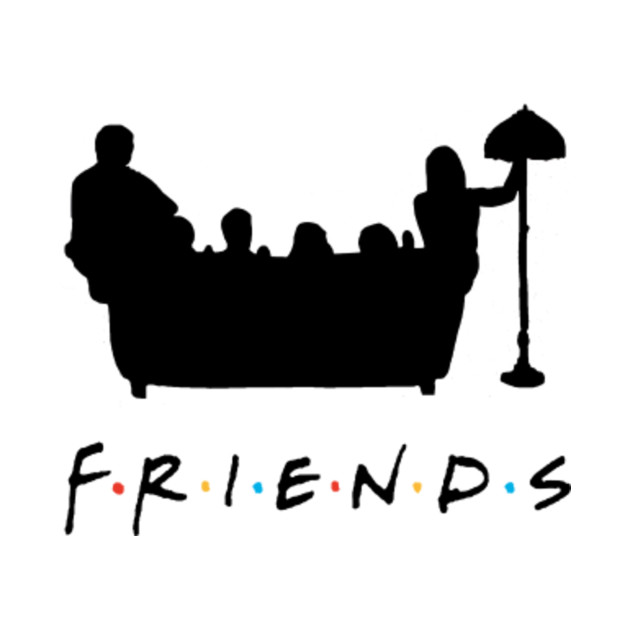 Download Friends Couch Silhouette - Friends - Kids T-Shirt | TeePublic