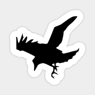 Flying Raven Crow Blackbird Magnet