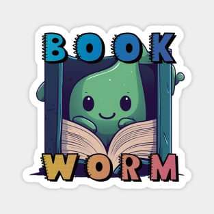 Book Worm Magnet